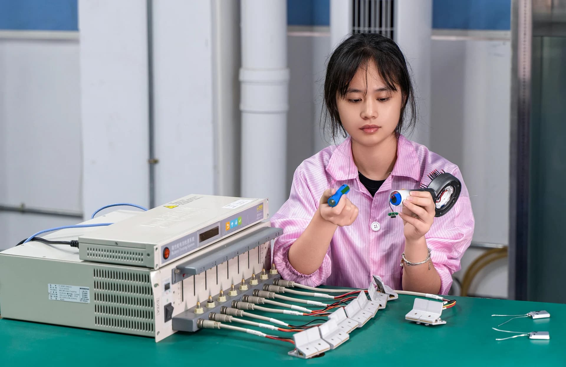 BaiChang functional testing equipment used during product validation