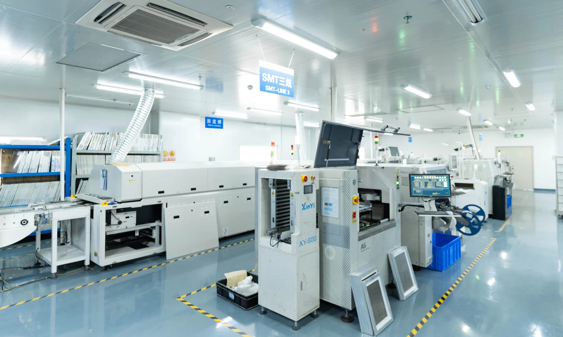 Electronics assembly workspace at BaiChang